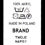 Przepis prania własny branding